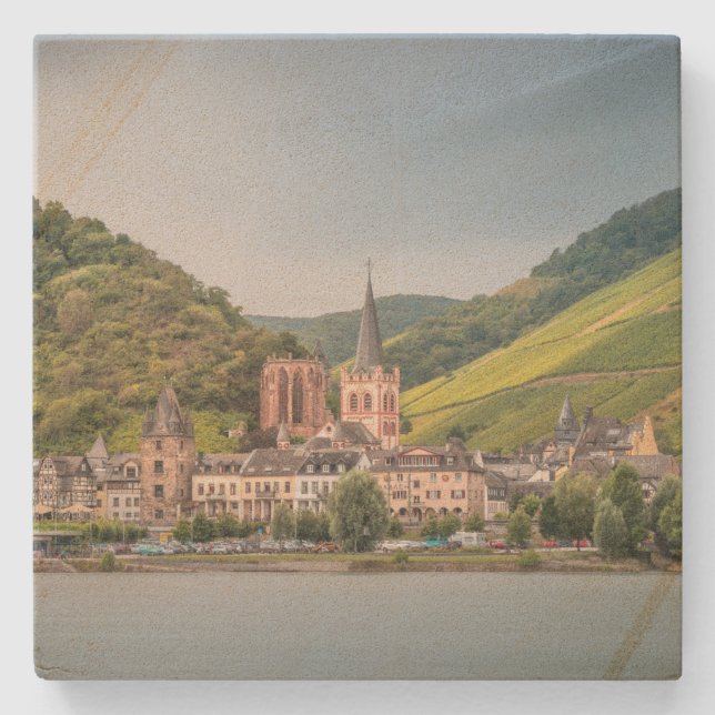 Bacharach am Rhein - Deutschland Steinuntersetzer (Vorderseite)
