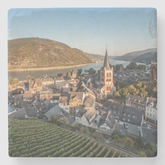Bacharach Germany Steinuntersetzer (Vorderseite)