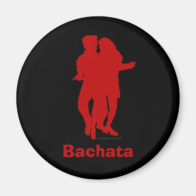 Bachata Bachata Dancers Silhouette Custom Magnet (Vorne)