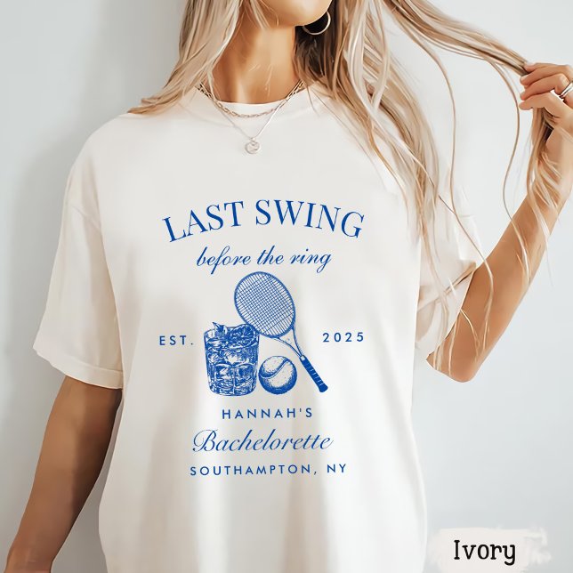 Bache Pink Letzte Swing vor dem Ring Tennis T-Shirt (Von Creator hochgeladen)