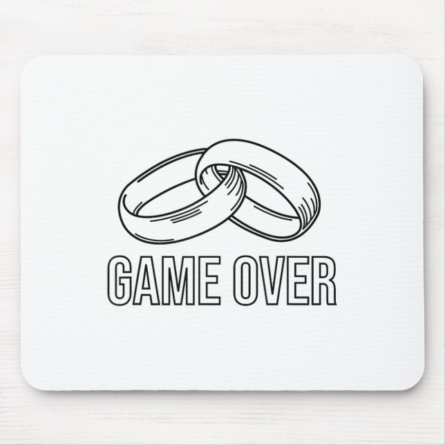 Bachelor Bachelorette Brautparty Bride Groom St Mousepad (Vorne)