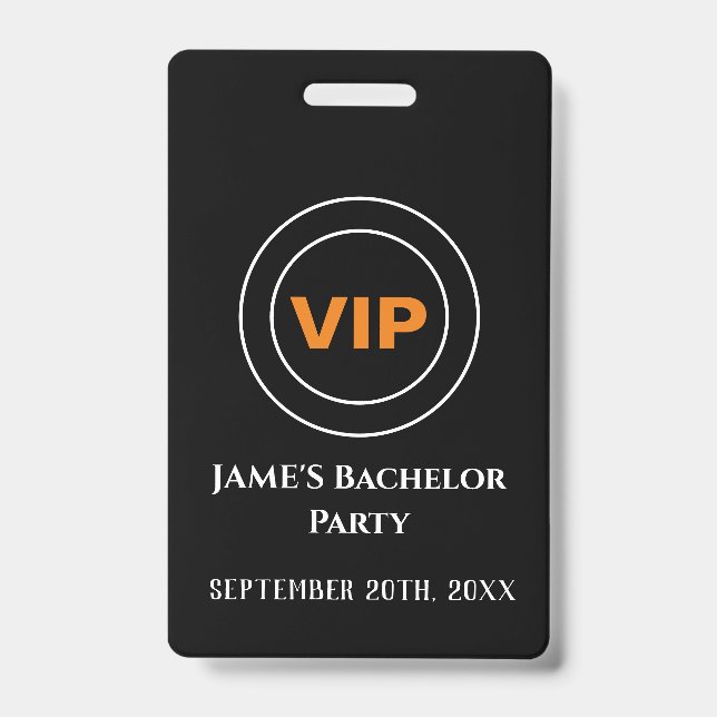 Bachelor Bachelorette Zugangspass VIP Ausweis (Vorderseite)