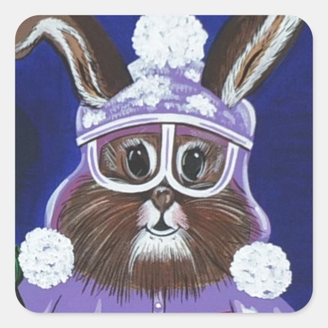 Bachelor Brats Quadratischer Aufkleber (Vorderseite)