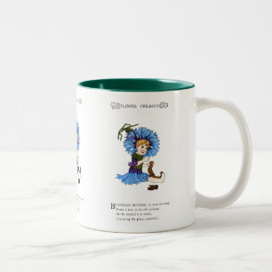 Bachelor Button Zweifarbige Tasse