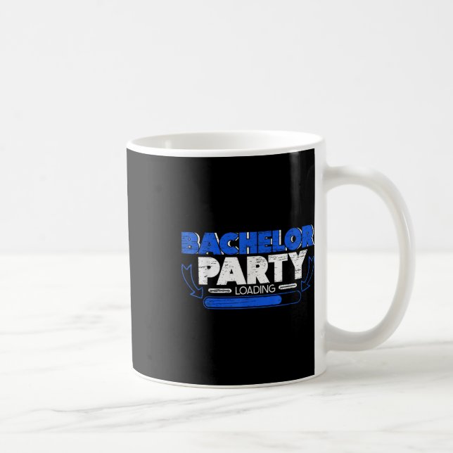Bachelor Loading Groom Bridge Party Funny Kaffeetasse (Rechts)