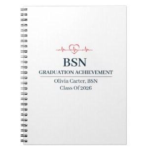 Bachelor of Science in Nursing Benutzerdefinierter Notizblock