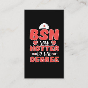 Bachelor of Science in Nursing BSN Nurse Gift Visitenkarte