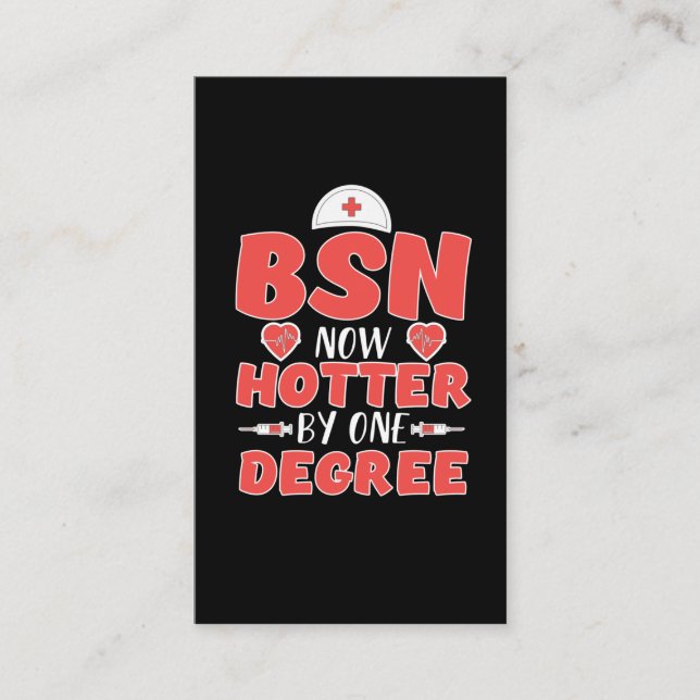 Bachelor of Science in Nursing BSN Nurse Gift Visitenkarte (Vorderseite)