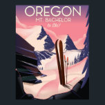 Bachelor Oregon Skifahrplakat Poster<br><div class="desc">Mt.Bachelor Oregon Ski Reise Poster Vintage Reise Print Art.</div>