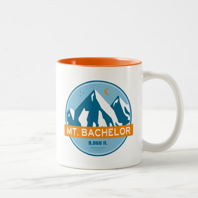 Bachelor Oregon Stars Moon Zweifarbige Tasse (Rechts)