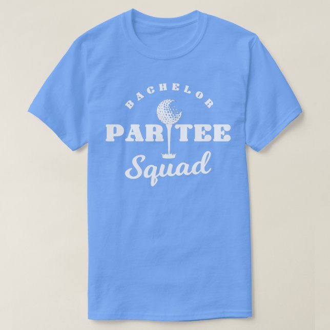 Bachelor Par Squad Funny Golf T-Shirt (Design vorne)
