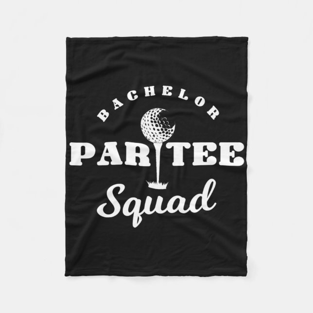 Bachelor Par-tee Squad Funny Golf Bachelor Party P Fleecedecke (Vorderseite)