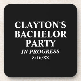 Bachelor-Partei im Gange Getränkeuntersetzer