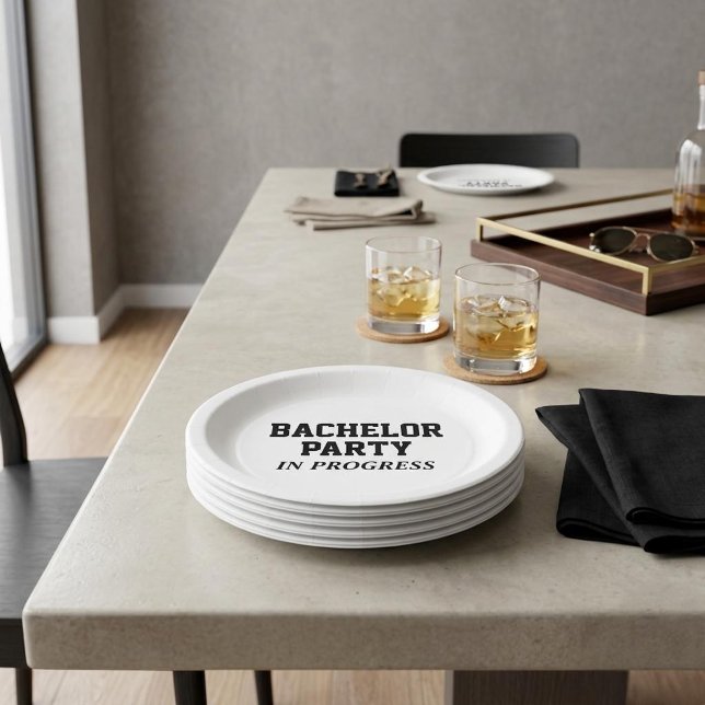 Bachelor-Partei im Gange Pappteller (Von Creator hochgeladen)