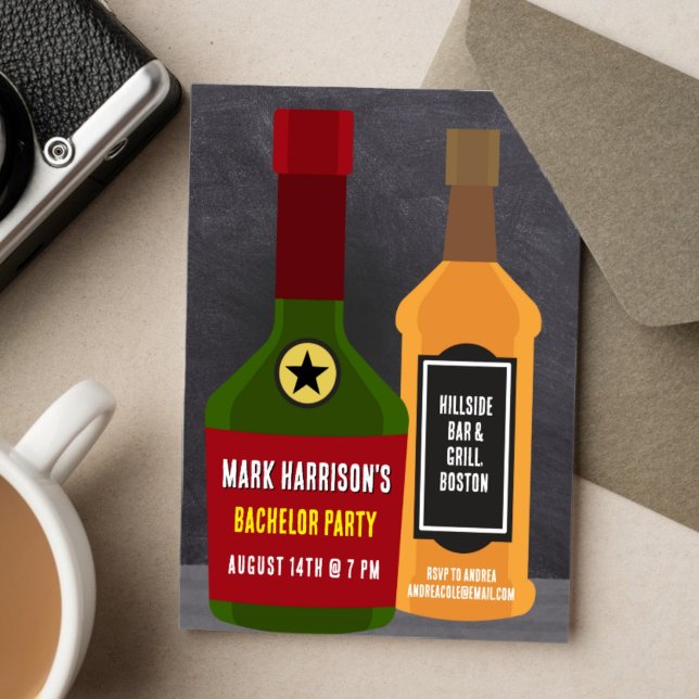 Bachelor Party bei der Bar Einladung (Von Creator hochgeladen)