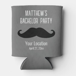 Bachelor Party Black Mustache Gastgeschenk Hochzei Dosenkühler