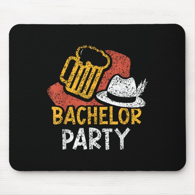 Bachelor Party Briom Groom Team _3 Mousepad (Vorne)