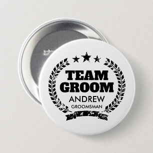 Bachelor-Party-Buttons für Trauzeugen im Team-Gürt Button