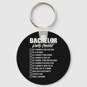 Bachelor Party Checklist Groom Trauzeugen Teil Schlüsselanhänger