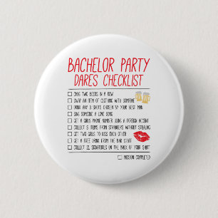Bachelor Party Checklist Sonnige Hochzeit Raum Button