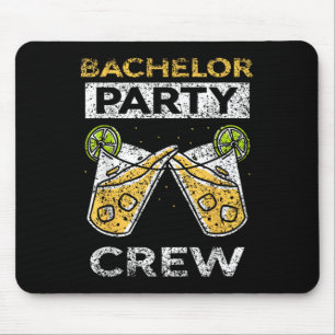 Bachelor Party Crew Groom Bridge Team Mousepad