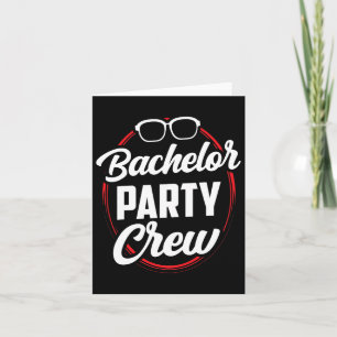 Bachelor Party Crew Team Bridge Groom 1 Karte