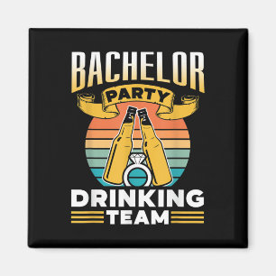 Bachelor Party Drink Team Brotbraut _1 Magnet
