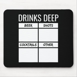 Bachelor Party Drinks Tiefe Drinks Tally Chart sei Mousepad
