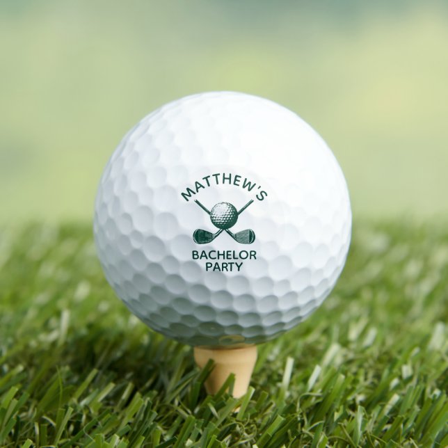 Bachelor Party Favors with Custom Name Golfball (Insitu T-Shirt)