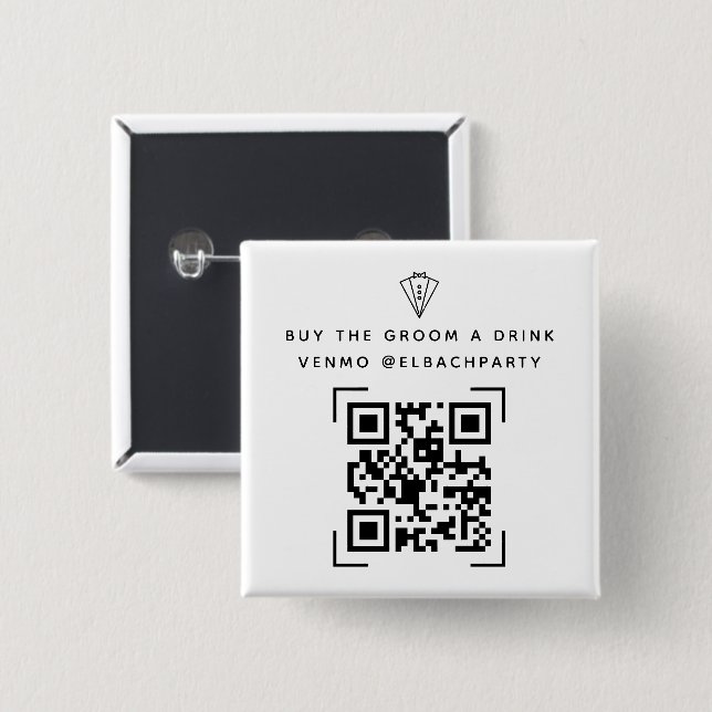 Bachelor Party Fund | Kaufen Sie ein Getränk am Bo Button (Vorne & Hinten)