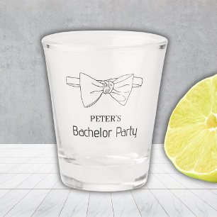 Bachelor-Party für benutzerdefinierte Bow-Krawatte Schnapsglas