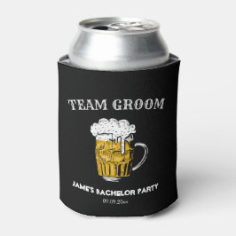 Bachelor Party für cooles Schwarz und Weiß Dosenkühler