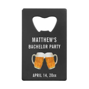 Bachelor Party Gastgeschenk Hochzeit Beer Cheer Geldbeutel Flaschenöffner