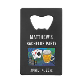 Bachelor Party Gastgeschenk Hochzeit Bier Poker Geldbeutel Flaschenöffner