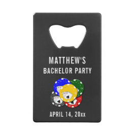 Bachelor Party Gastgeschenk Hochzeit Poker Gamblin Geldbeutel Flaschenöffner