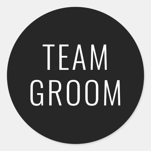 Bachelor Party Gastgeschenk Hochzeit Team Groom Runder Aufkleber (Vorderseite)