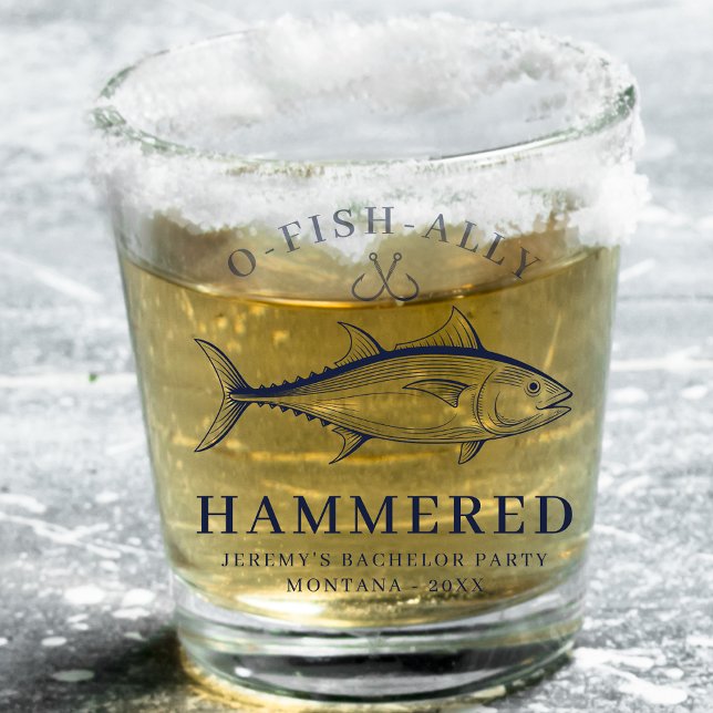 Bachelor Party Groom Squad Voyage de pêche verre d (Créateur téléchargé)