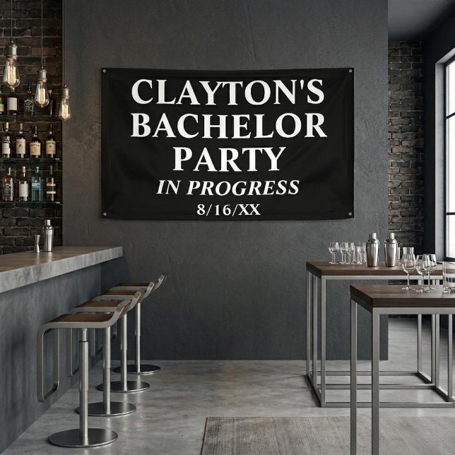 Bachelor Party in Progress-Banner Banner (Von Creator hochgeladen)