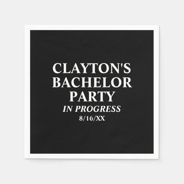 Bachelor Party in Progress Napkins Serviette (Vorderseite)