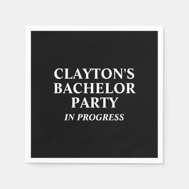 Bachelor Party in Progress Napkins Serviette (Vorderseite)