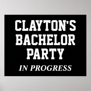 Bachelor Party in Progress Poster
