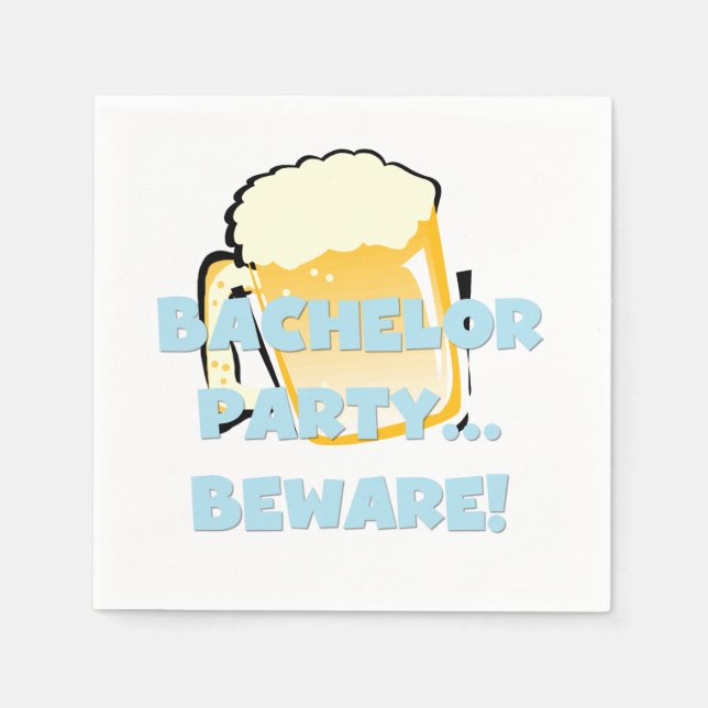 Bachelor Party jetable serviettes en papier (Devant)