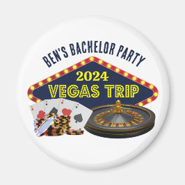 Bachelor Party Las Vegas Trip Casino Magnet
