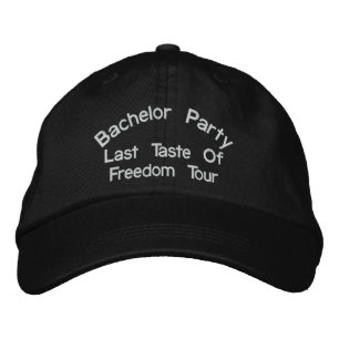 Bachelor Party, letzter Genuss der Freiheitsreise Bestickte Kappe
