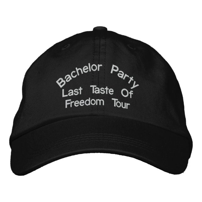 Bachelor Party, letzter Genuss der Freiheitsreise Bestickte Kappe (Vorderseite)
