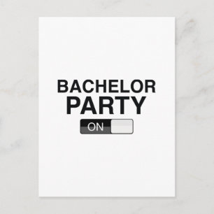 Bachelor Party on Einladungspostkarte