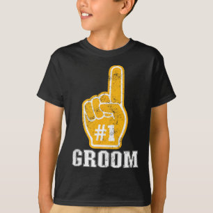 Bachelor Party Orange Foam Finger Groom 1 T-Shirt