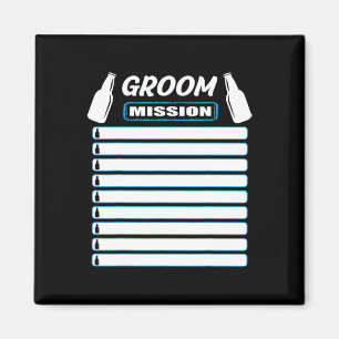 Bachelor-Party-Outfit mit Checkliste - Bachelor Pa Magnet