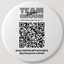 Bachelor Party QR Code Kaufen Drink Team Groom 6"