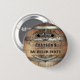 Bachelor Party Rustikal Button